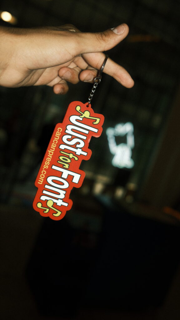 Just For Font Keychain